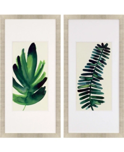 Paragon Palm Leaves I Framed Wall Art Set Of 2, 43" X 21" In Multi