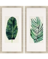 PARAGON PARAGON PALM LEAVES II FRAMED WALL ART SET OF 2, 43" X 21"