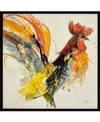 PARAGON PARAGON FESTIVE ROOSTER I FRAMED WALL ART, 31" X 31"