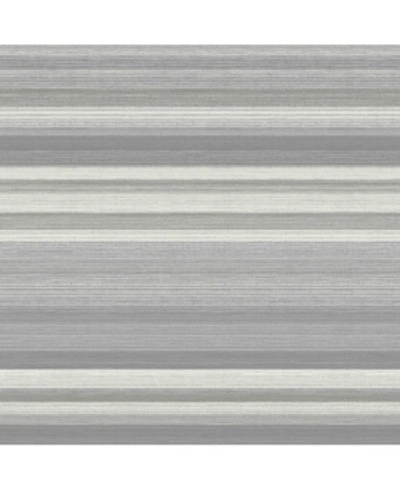 Advantage 20.5" X 369" Corbett Stripe Wallpaper In Gray