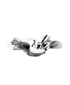Classic Touch 14" Round Stainless Steel Ruffled Design Serving Bowl In Silver