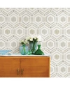 A-STREET PRINTS 20.5" X 396" BORNEO GEOMETRIC WALLPAPER