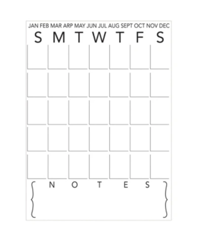 Wallpops Calendar And Notes In White