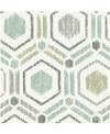 A-STREET PRINTS 20.5" X 396" BORNEO LIGHT GEOMETRIC WALLPAPER