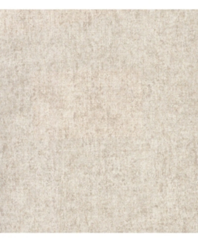 Warner Textures 27" X 324" Brienne Linen Texture Wallpaper In Beige