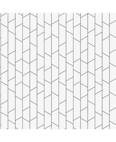 Engblad & Co Engblad Co 21" X 396" Angle Geometric Wallpaper In White