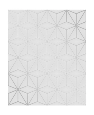 Advantage 20.5" X 369" Augustin Light Geometric Wallpaper In Gray