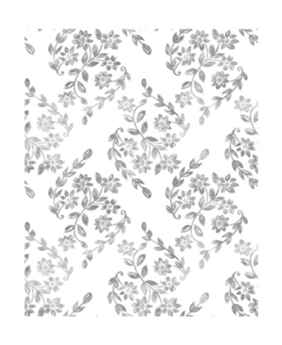 A-street Prints 20.5" X 396" Arabesque Floral Trail Wallpaper In Gray