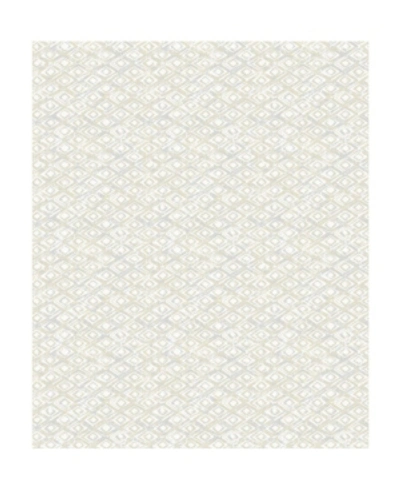 Decorline 21" X 396" Delilah Diamond Wallpaper In Ivory