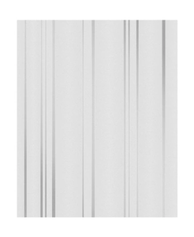 Advantage 20.5" X 369" Thierry Stripe Wallpaper In Gray