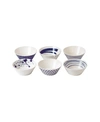 Royal Doulton Pacific Set/6 Mixed Bowl In Blue
