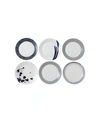 Royal Doulton Pacific Blue Dinner Plates In Multi