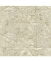 ADVANTAGE 20.5" X 369" LOS CABOS CHAMPAGNE MARBLE GEOMETRIC WALLPAPER