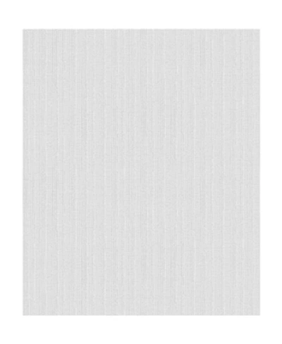 Decorline 21" X 396" Kinsley Textured Stripe Wallpaper In Gray