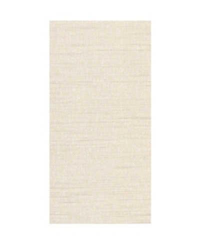 Warner Textures 27" X 324" Theon Linen Texture Wallpaper In Ivory