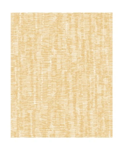 A-street Prints A-street 20.5" X 396" Prints Hanko Abstract Texture Wallpaper In Yellow