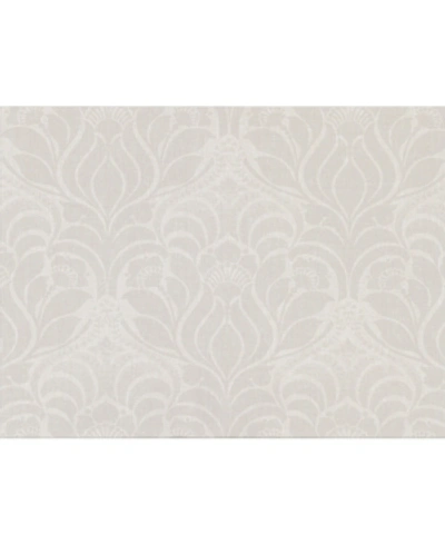 Warner Textures 27" X 324" Sandor Damask Wallpaper In Ivory