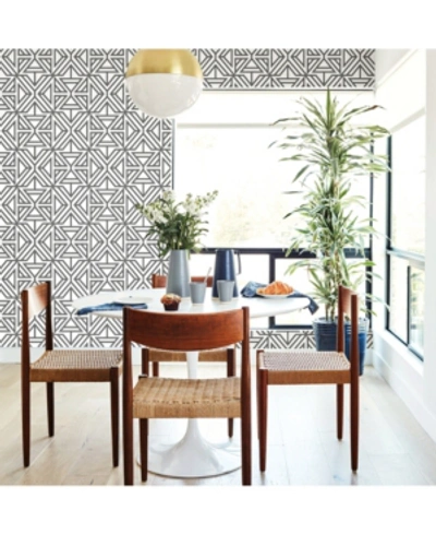 A-street Prints 20.5" X 396" Helios Geometric Wallpaper In Gray