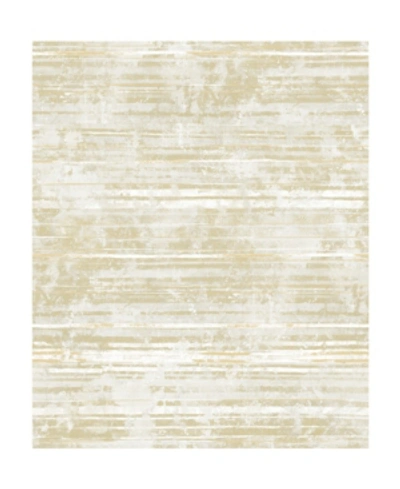 Decorline 21" X 396" Makayla Light Stripe Wallpaper In Yellow
