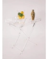 DESIGNSTYLES ACRYLIC FOLDING TRAY TABLE