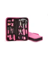 Bey-berk 20 Piece Lady's Tool Set In Zippered Canvas Case In Multi