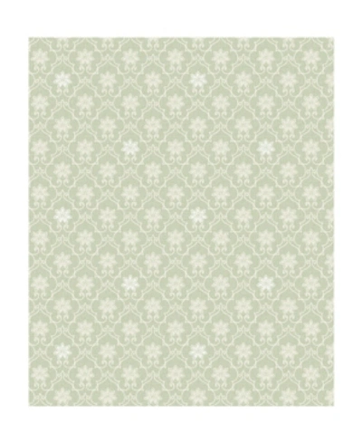 Advantage 21" X 396" Heston Light Trellis Wallpaper In Green