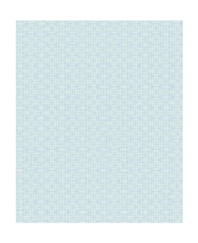 Advantage 21" X 396" Garten Light Geometric Wallpaper In Blue