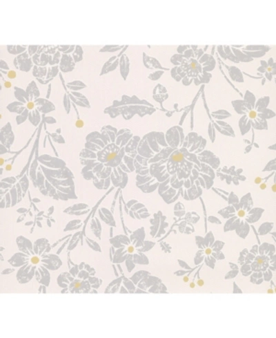Advantage 20.5" X 369" Bourdain Light Floral Wallpaper In Gray