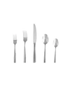 Fortessa Lucca Faceted 20pc Flatware Set In Stainless Steel