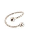Saro Lifestyle Curled Design Napkin Ring, Set Of 4 In Silver