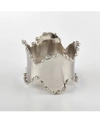 Saro Lifestyle Napkin Ring Collection Classic Design Napkin Ring Set Of 4, 2.5" X 1" In Silver