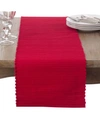 SARO LIFESTYLE COTTON MATTOR RIBBED TABLE RUNNER