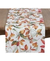 SARO LIFESTYLE FALL LEAVES DESIGN RUNNER IN SOFT TONES