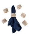 ARTIFACTS TRADING COMPANY ARTIFACTS RATTAN 6-PIECE OVAL NAPKIN RING SET