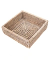 Artifacts Trading Company Artifacts Rattan Square Placemat In Off-white
