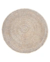 Artifacts Trading Company Artifacts Rattan Round Placemat In Off-white