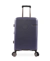 Brookstone Nelson 21" Hardside Carry-on Luggage With Charging Port In Navy
