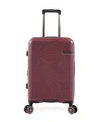 Brookstone Nelson 21" Hardside Carry-on Luggage With Charging Port In Plum