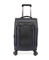 BROOKSTONE ELSWOOD 21" SOFTSIDE CARRY-ON LUGGAGE WITH CHARGING PORT