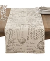 Saro Lifestyle Printed Runner In Natural