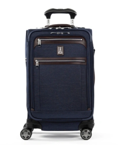 Travelpro Platinum Elite Limited Edition 20" Business Plus Softside Carry-on Luggage In Limited Edition True Navy