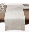 SARO LIFESTYLE SHIMMERING WOVEN COTTON TABLE RUNNER