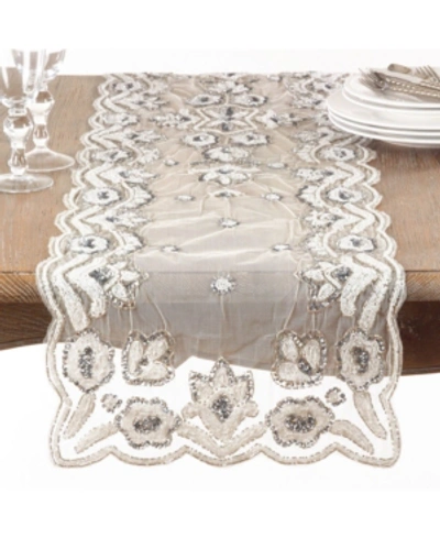 SARO LIFESTYLE HAND-BEADED TABLE RUNNER