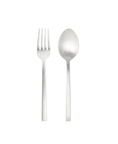 FORTESSA AREZZO BRUSHED 2PC SERVING SET