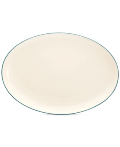 Noritake Colorwave 16 Inch Oval Platter In Turquoise