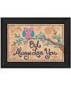 Trendy Decor 4u Owl Always Love You By Annie Lapoint, Printed Wall Art, Ready To Hang, Black Frame, 21" X 15" In Multi