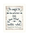 TRENDY DECOR 4U BE CAREFUL BY ANNIE LAPOINT, READY TO HANG FRAMED PRINT, WHITE FRAME, 18" X 14"