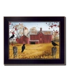 TRENDY DECOR 4U AUTUMN GOLD BY BILLY JACOBS, PRINTED WALL ART, READY TO HANG, BLACK FRAME, 20" X 26"