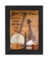 TRENDY DECOR 4U MUSIC BY BILLY JACOBS, PRINTED WALL ART, READY TO HANG, BLACK FRAME, 21" X 15"