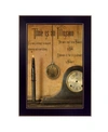 TRENDY DECOR 4U TIME IS THE ILLUSION BY BILLY JACOBS, PRINTED WALL ART, READY TO HANG, BLACK FRAME, 14" X 10"